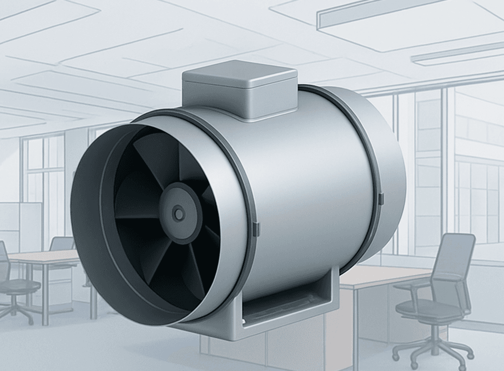 Silencieux, efficace et puissant : le ventilateur de conduit moderne pour immeubles de bureaux